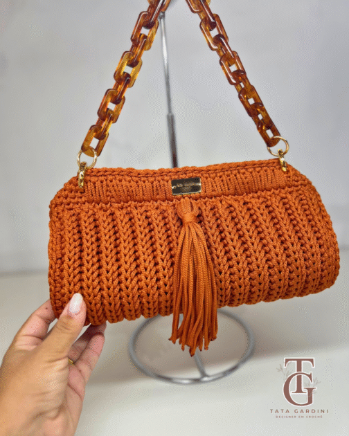 Bolsa Lolla de Crochê com Alça Acrílica - Image 7