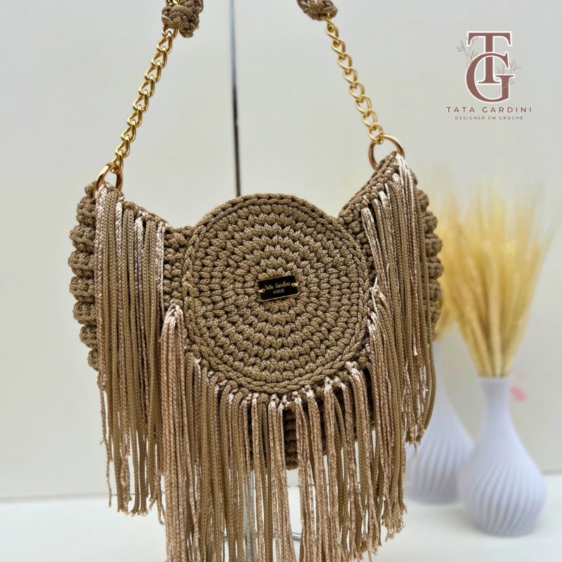 Pronta entrega- Bolsa Hannah em Crochê artesanal
