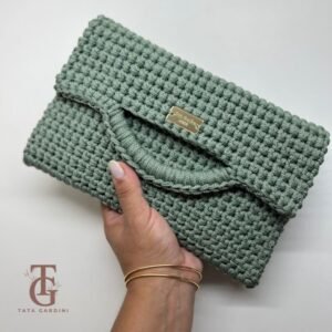 Clutch Sofia em crochê artesanal