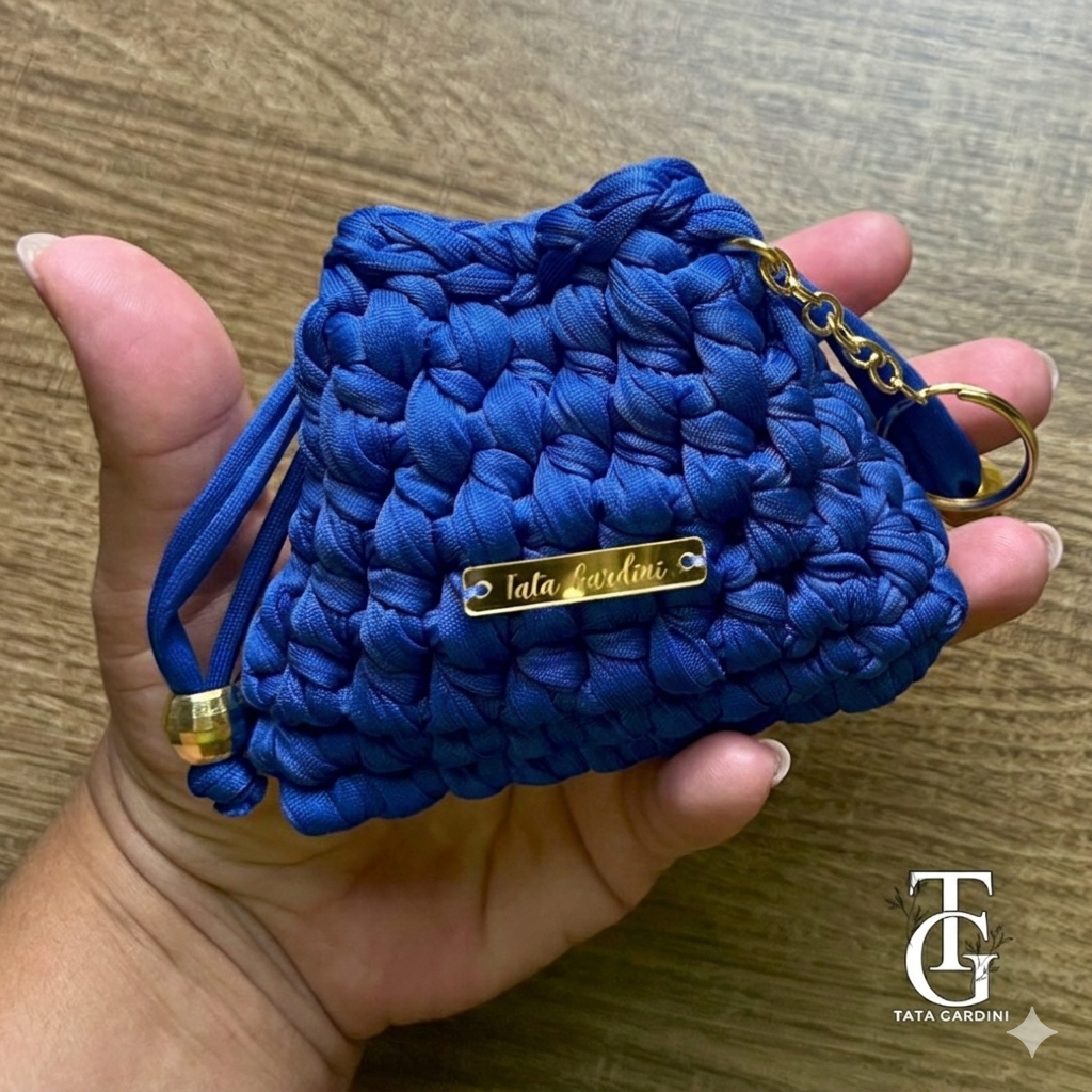 Porta Moedas em Crochê – Praticidade com Charme Artesanal
