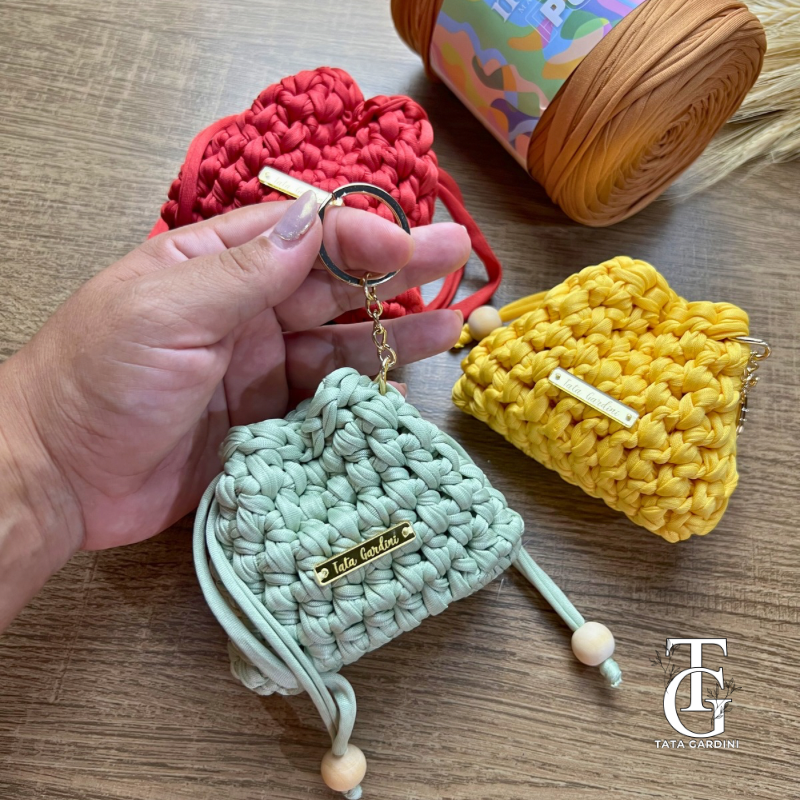 Porta Moedas em Crochê – Praticidade com Charme Artesanal - Imagem 2